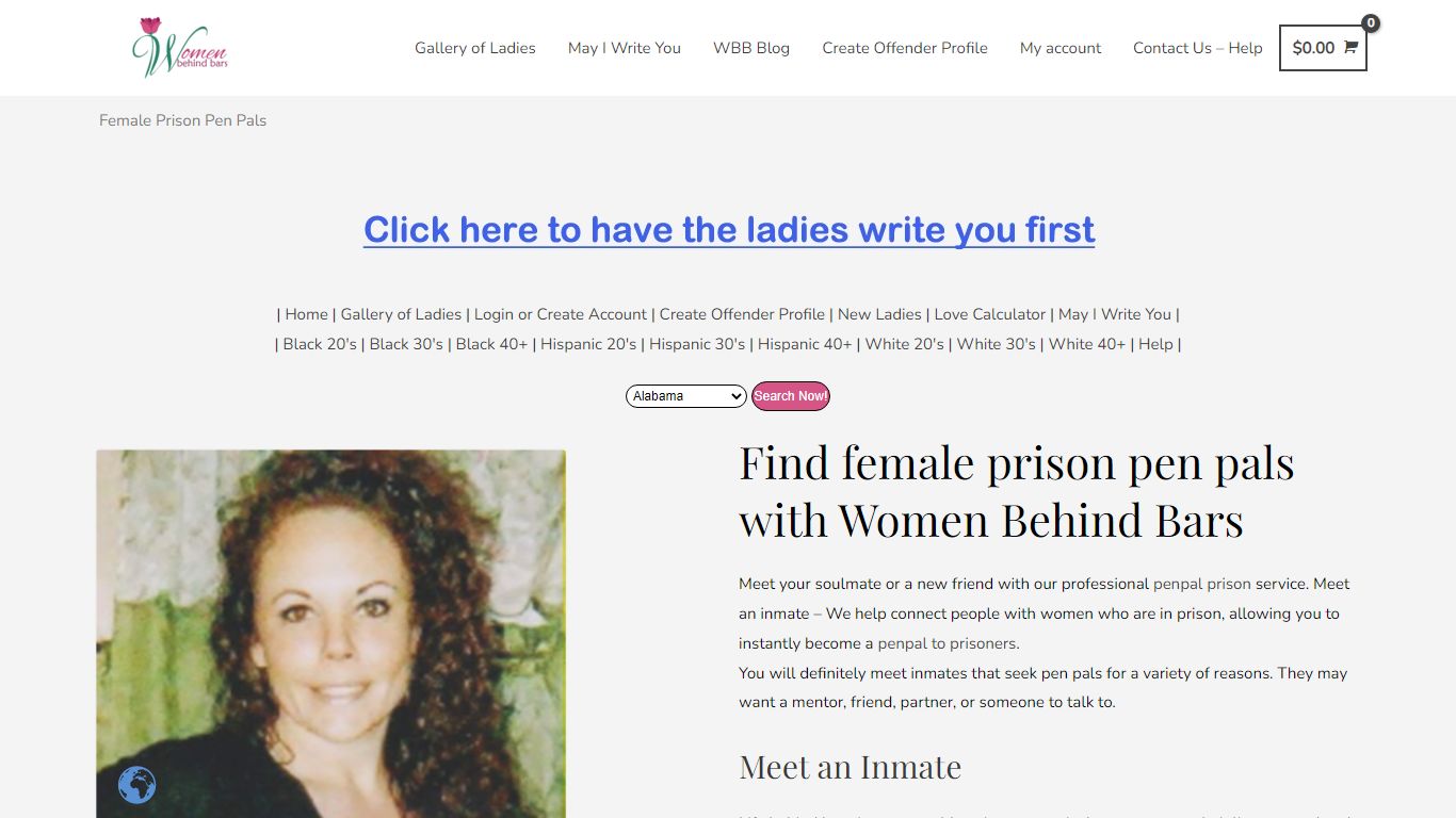 female prison pen pals -meet an inmate | Women Behind Bars